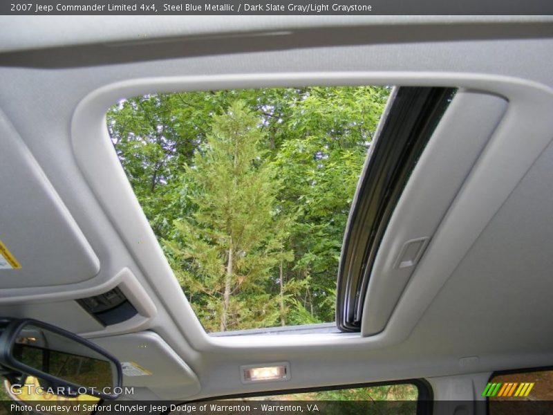Steel Blue Metallic / Dark Slate Gray/Light Graystone 2007 Jeep Commander Limited 4x4