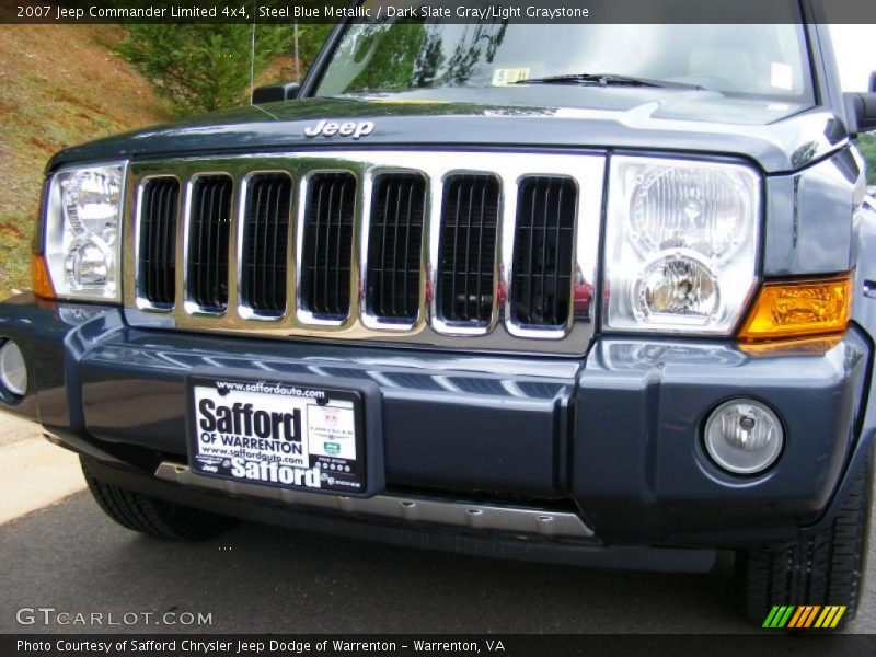 Steel Blue Metallic / Dark Slate Gray/Light Graystone 2007 Jeep Commander Limited 4x4