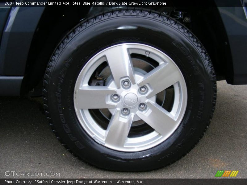 Steel Blue Metallic / Dark Slate Gray/Light Graystone 2007 Jeep Commander Limited 4x4