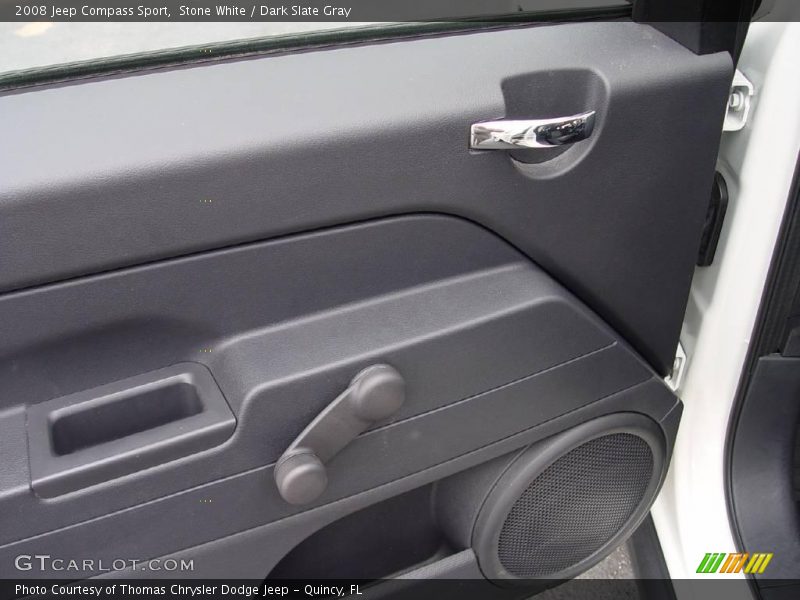 Stone White / Dark Slate Gray 2008 Jeep Compass Sport