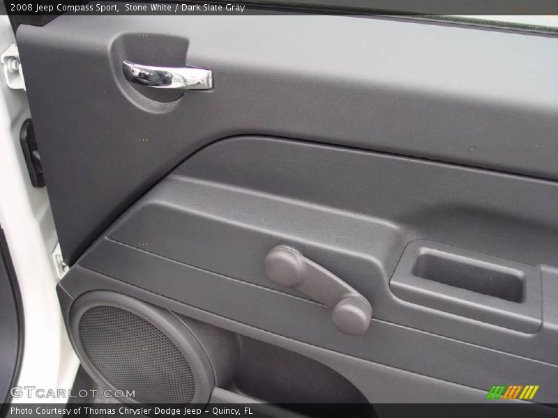 Stone White / Dark Slate Gray 2008 Jeep Compass Sport