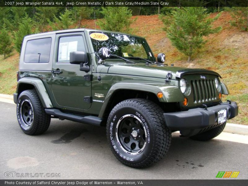 Jeep Green Metallic / Dark Slate Gray/Medium Slate Gray 2007 Jeep Wrangler Sahara 4x4