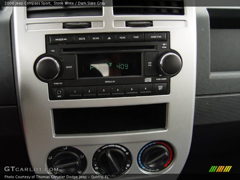 Stone White / Dark Slate Gray 2008 Jeep Compass Sport