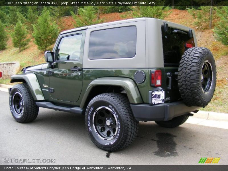Jeep Green Metallic / Dark Slate Gray/Medium Slate Gray 2007 Jeep Wrangler Sahara 4x4