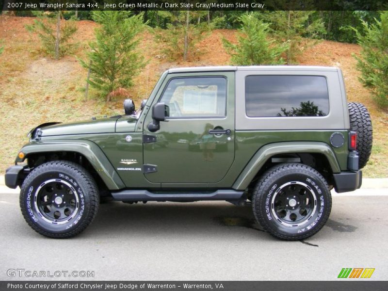Jeep Green Metallic / Dark Slate Gray/Medium Slate Gray 2007 Jeep Wrangler Sahara 4x4