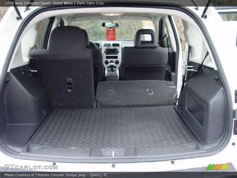 Stone White / Dark Slate Gray 2008 Jeep Compass Sport