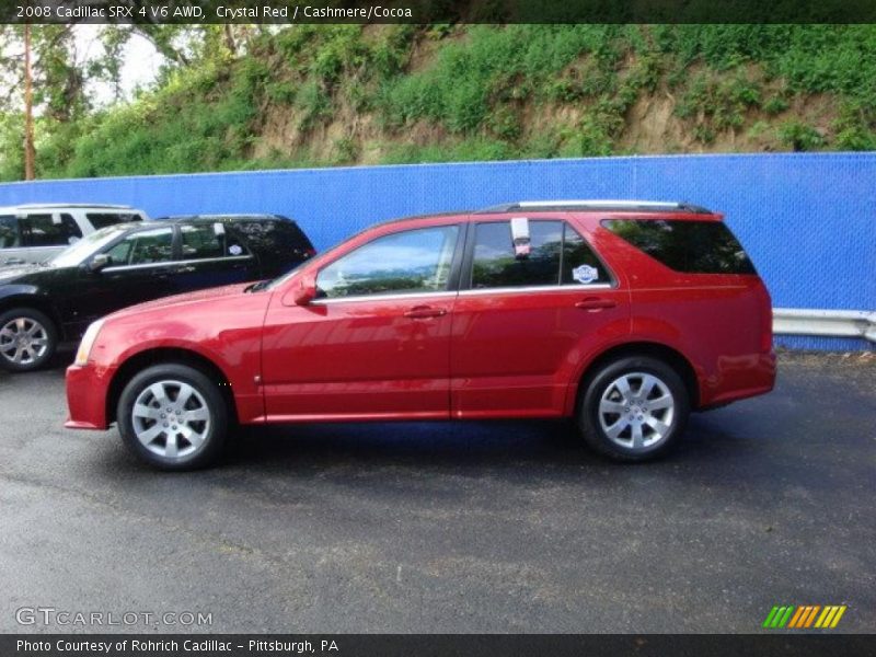 Crystal Red / Cashmere/Cocoa 2008 Cadillac SRX 4 V6 AWD