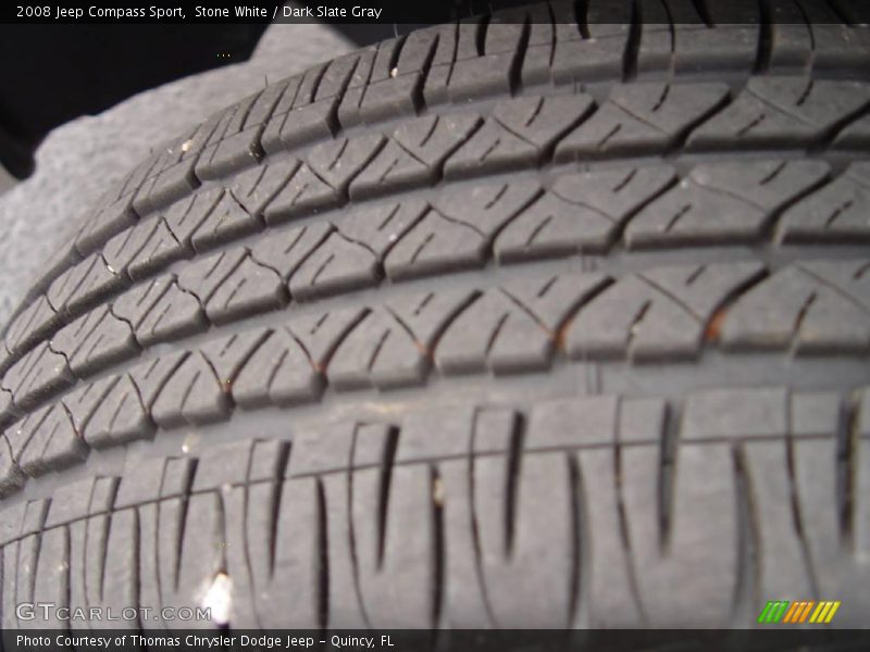 Stone White / Dark Slate Gray 2008 Jeep Compass Sport