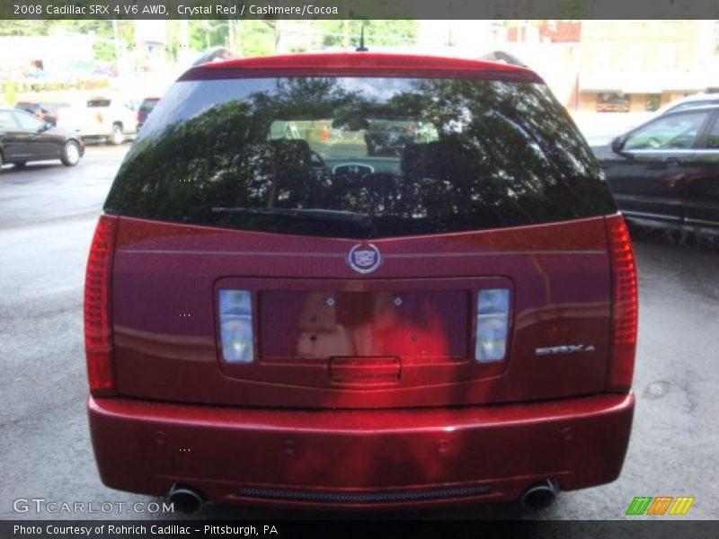 Crystal Red / Cashmere/Cocoa 2008 Cadillac SRX 4 V6 AWD