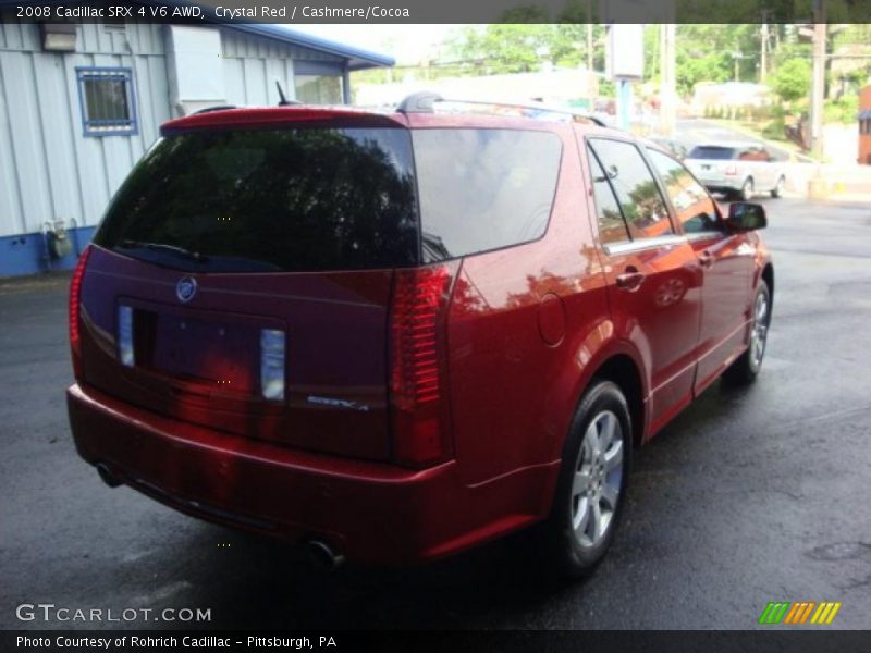 Crystal Red / Cashmere/Cocoa 2008 Cadillac SRX 4 V6 AWD