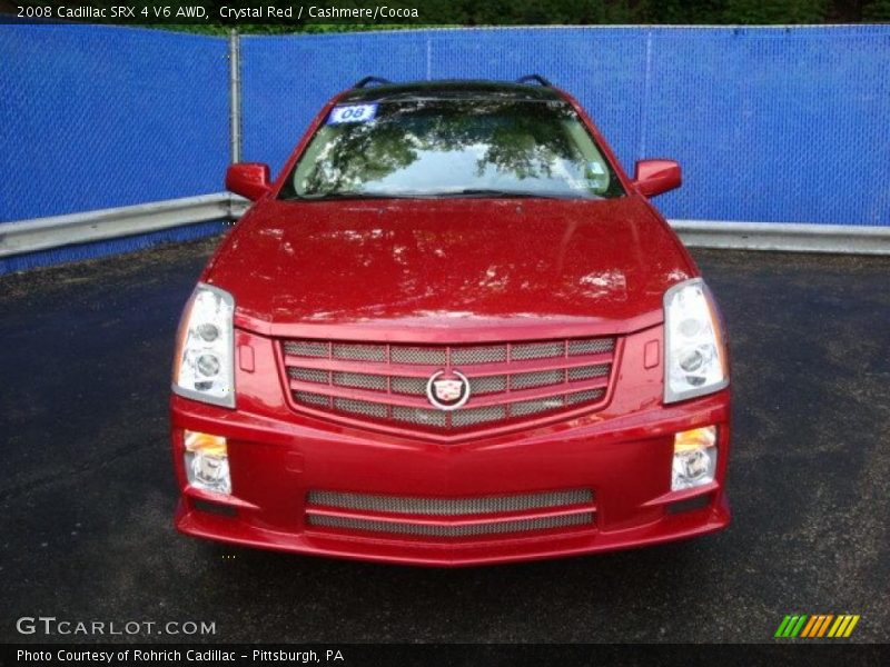 Crystal Red / Cashmere/Cocoa 2008 Cadillac SRX 4 V6 AWD