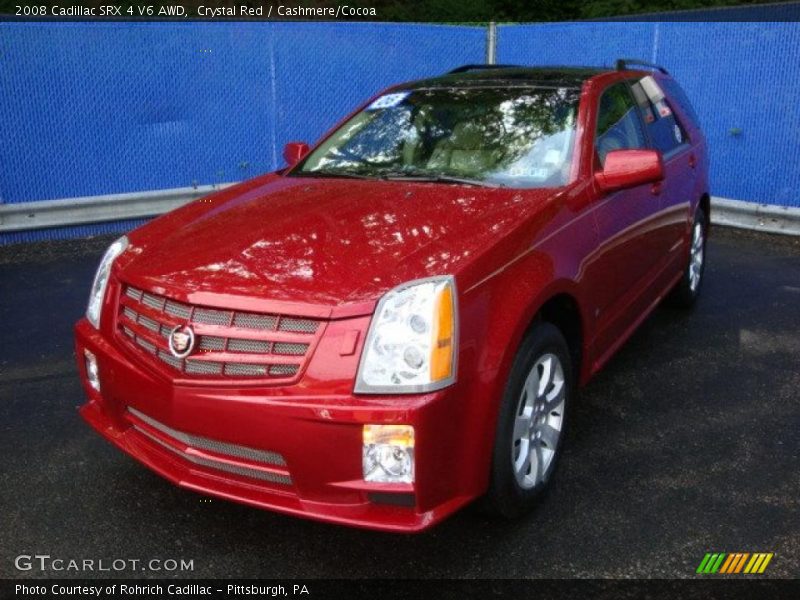 Crystal Red / Cashmere/Cocoa 2008 Cadillac SRX 4 V6 AWD