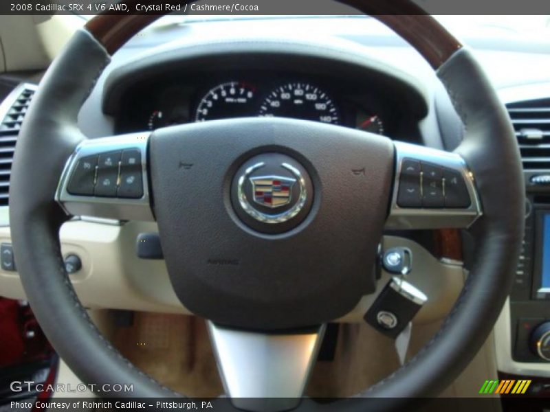 Crystal Red / Cashmere/Cocoa 2008 Cadillac SRX 4 V6 AWD