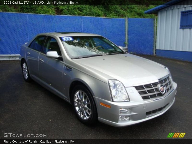 Light Platinum / Ebony 2008 Cadillac STS 4 V8 AWD