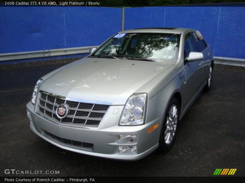 Light Platinum / Ebony 2008 Cadillac STS 4 V8 AWD