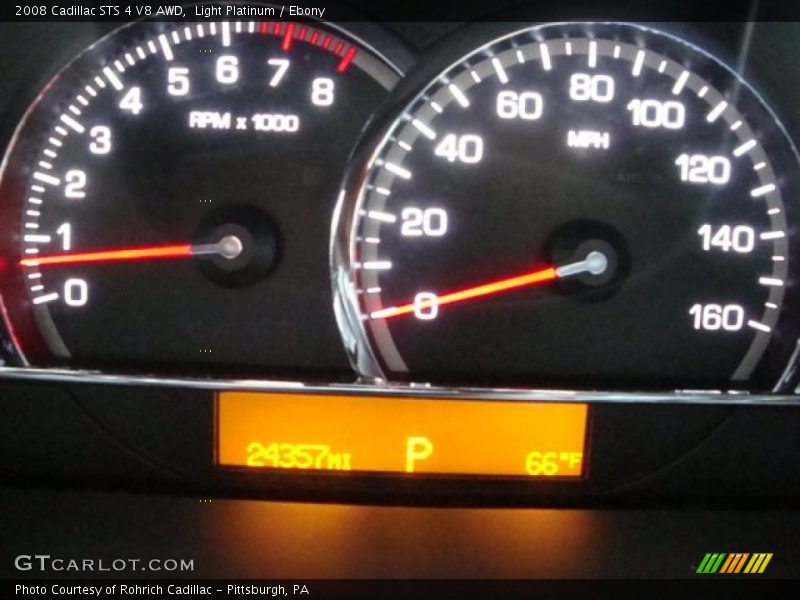 Light Platinum / Ebony 2008 Cadillac STS 4 V8 AWD