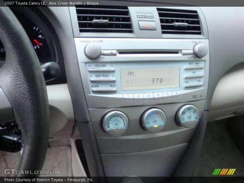 Aloe Green Metallic / Bisque 2007 Toyota Camry LE