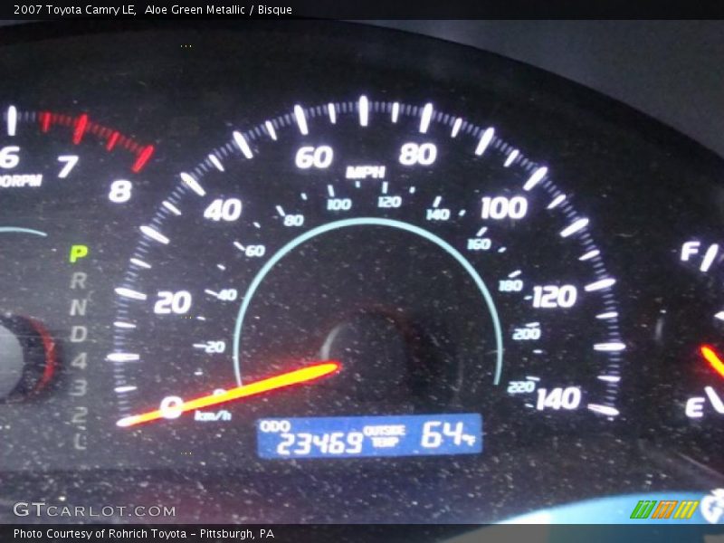 Aloe Green Metallic / Bisque 2007 Toyota Camry LE