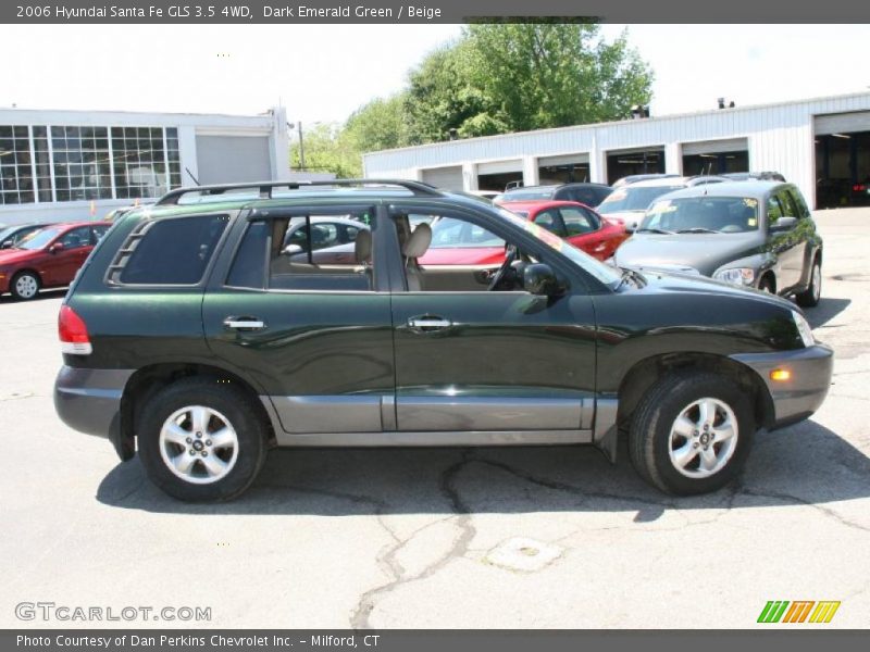 Dark Emerald Green / Beige 2006 Hyundai Santa Fe GLS 3.5 4WD