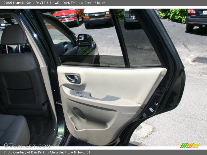 Dark Emerald Green / Beige 2006 Hyundai Santa Fe GLS 3.5 4WD