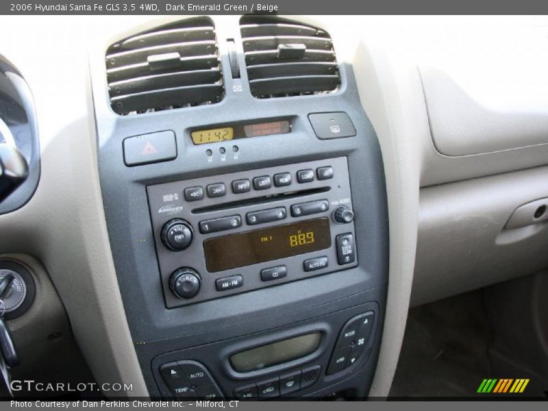 Dark Emerald Green / Beige 2006 Hyundai Santa Fe GLS 3.5 4WD