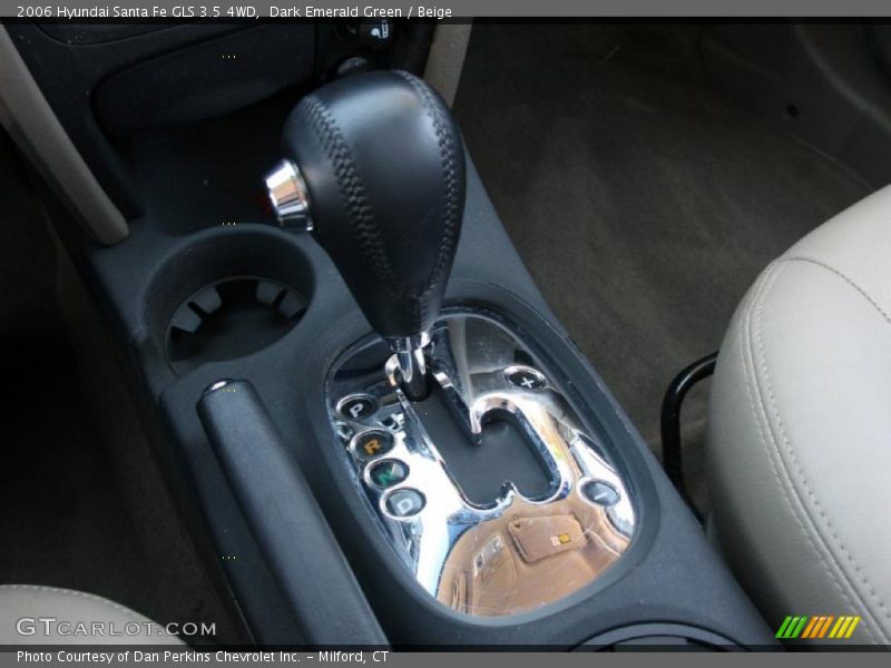 Dark Emerald Green / Beige 2006 Hyundai Santa Fe GLS 3.5 4WD