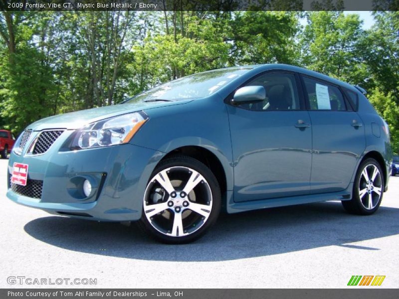 Mystic Blue Metallic / Ebony 2009 Pontiac Vibe GT