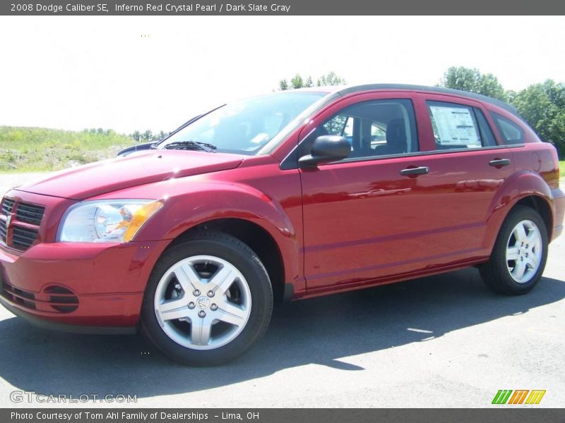 Inferno Red Crystal Pearl / Dark Slate Gray 2008 Dodge Caliber SE