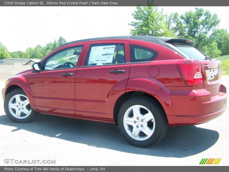 Inferno Red Crystal Pearl / Dark Slate Gray 2008 Dodge Caliber SE