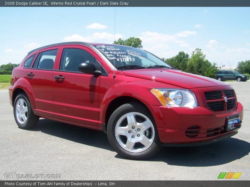 Inferno Red Crystal Pearl / Dark Slate Gray 2008 Dodge Caliber SE