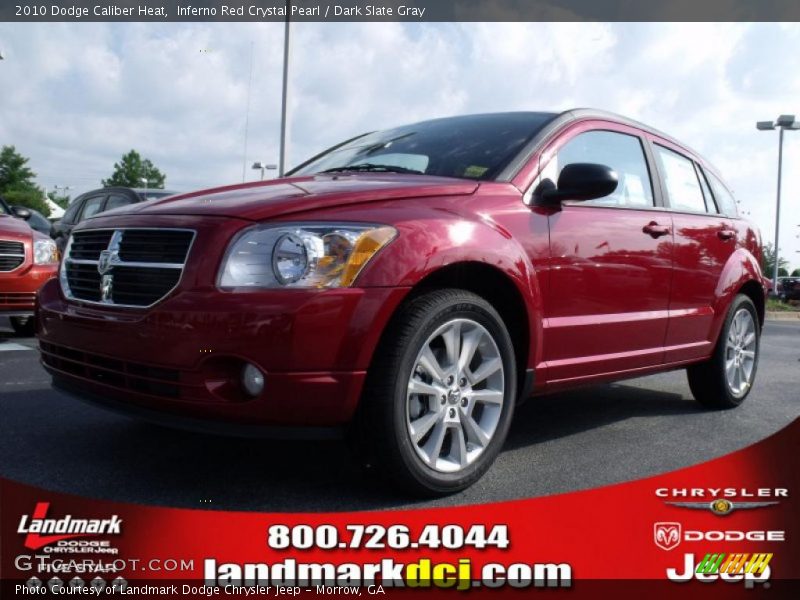 Inferno Red Crystal Pearl / Dark Slate Gray 2010 Dodge Caliber Heat