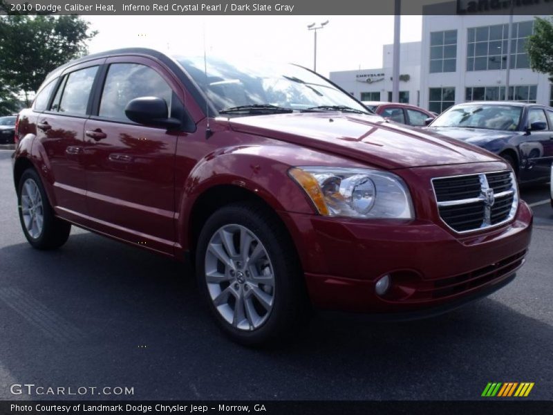 Inferno Red Crystal Pearl / Dark Slate Gray 2010 Dodge Caliber Heat