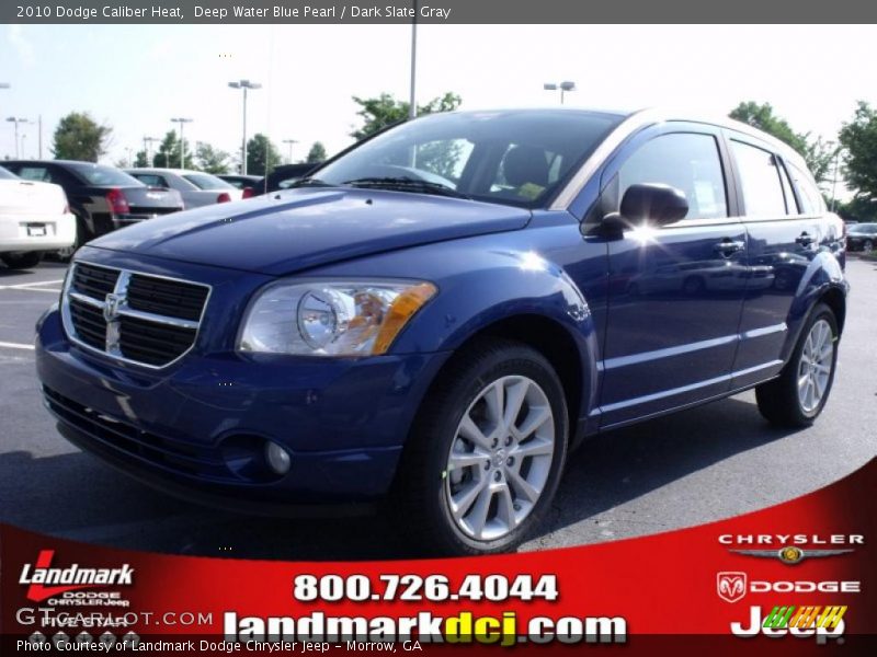 Deep Water Blue Pearl / Dark Slate Gray 2010 Dodge Caliber Heat