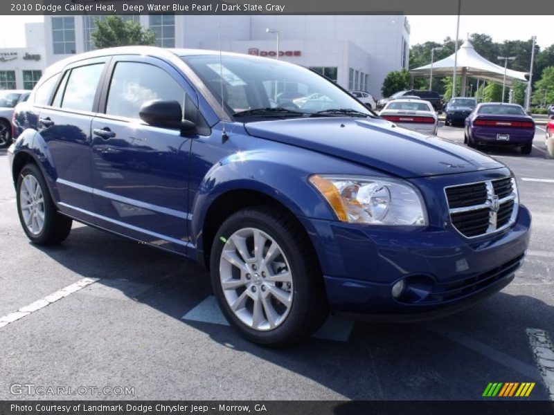 Deep Water Blue Pearl / Dark Slate Gray 2010 Dodge Caliber Heat