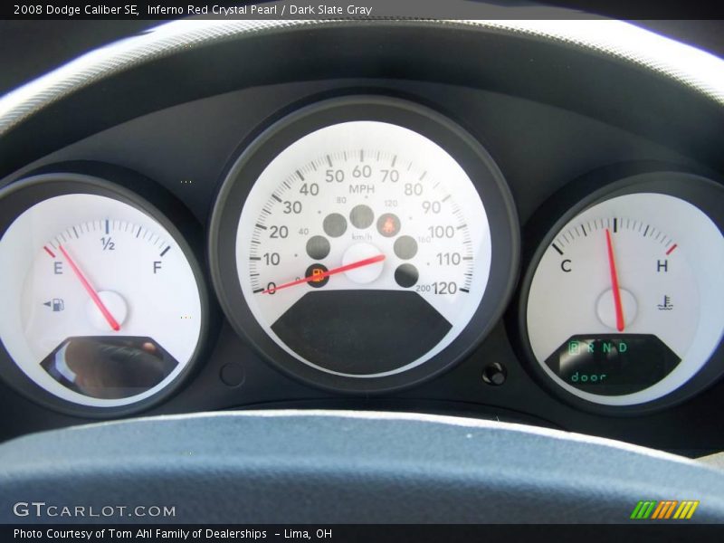 Inferno Red Crystal Pearl / Dark Slate Gray 2008 Dodge Caliber SE