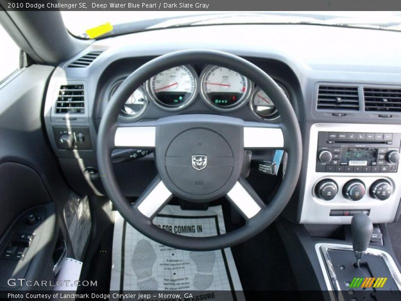 Deep Water Blue Pearl / Dark Slate Gray 2010 Dodge Challenger SE