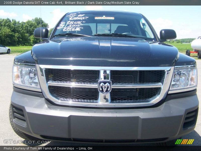 Brilliant Black / Dark Slate Gray/Medium Slate Gray 2008 Dodge Dakota SXT Crew Cab 4x4