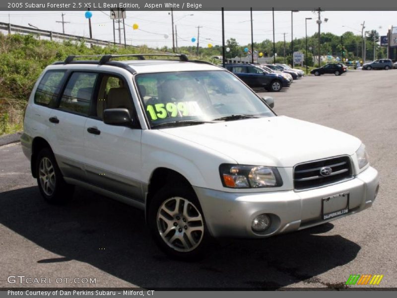 Aspen White / Beige 2005 Subaru Forester 2.5 XS L.L.Bean Edition