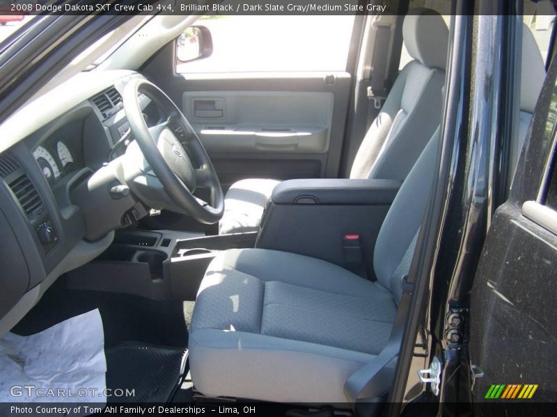 Brilliant Black / Dark Slate Gray/Medium Slate Gray 2008 Dodge Dakota SXT Crew Cab 4x4