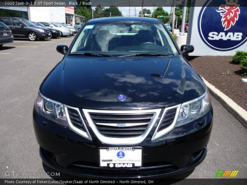 Black / Black 2009 Saab 9-3 2.0T Sport Sedan