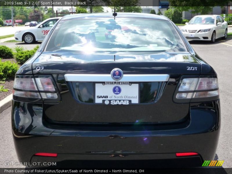 Black / Black 2009 Saab 9-3 2.0T Sport Sedan