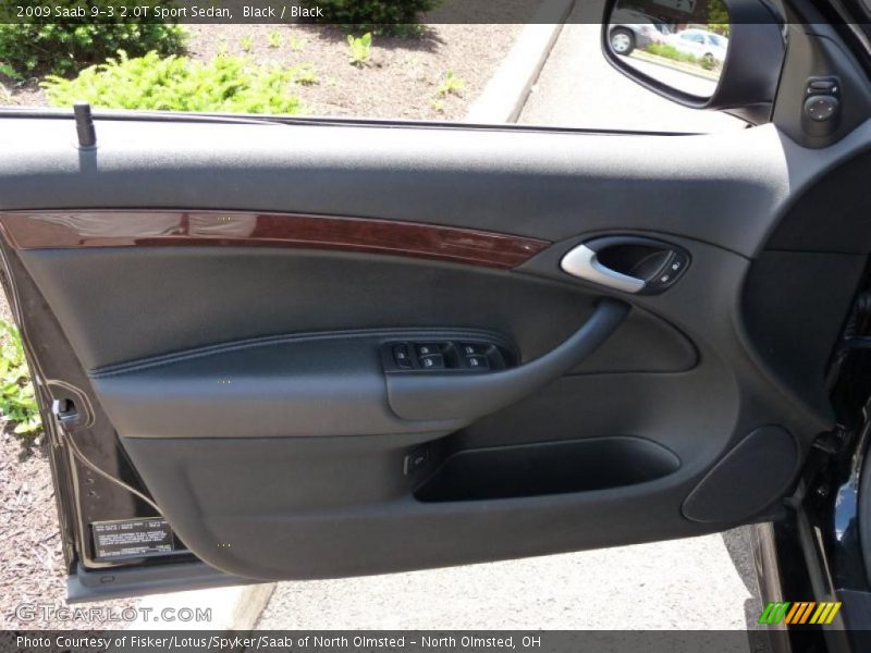 Black / Black 2009 Saab 9-3 2.0T Sport Sedan
