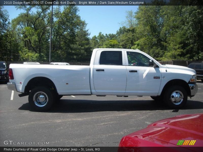 Bright White / Dark Slate/Medium Graystone 2010 Dodge Ram 3500 ST Crew Cab 4x4 Dually