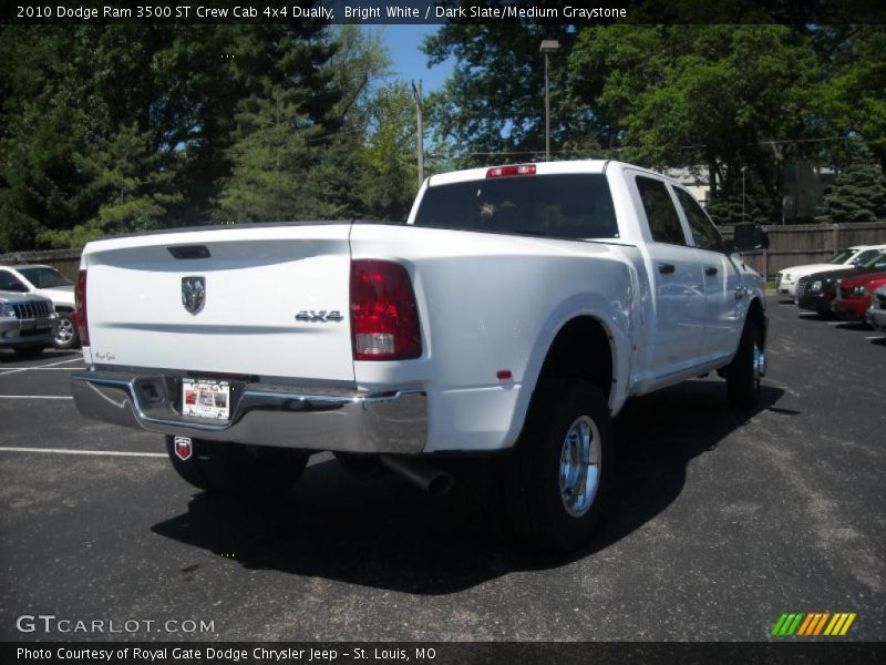 Bright White / Dark Slate/Medium Graystone 2010 Dodge Ram 3500 ST Crew Cab 4x4 Dually