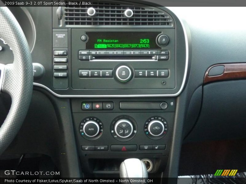 Black / Black 2009 Saab 9-3 2.0T Sport Sedan