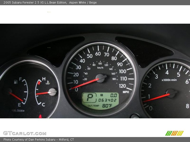 Aspen White / Beige 2005 Subaru Forester 2.5 XS L.L.Bean Edition