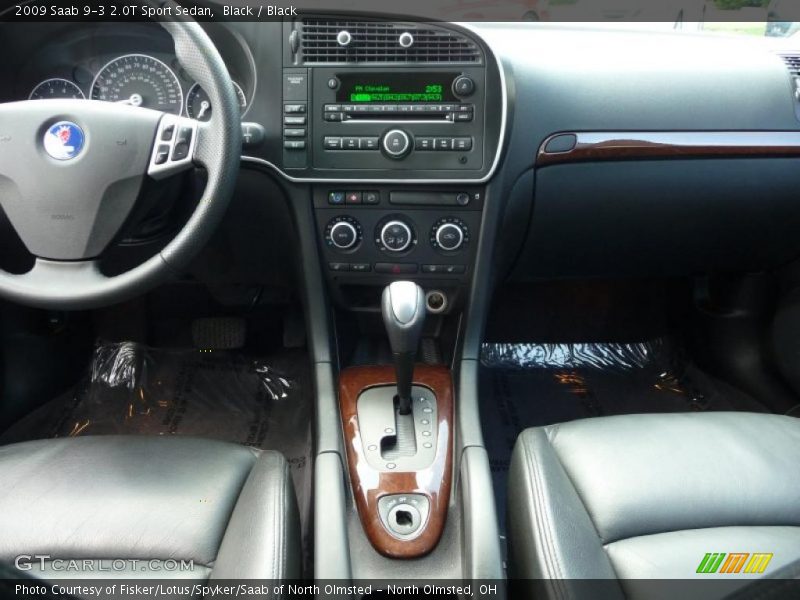 Black / Black 2009 Saab 9-3 2.0T Sport Sedan