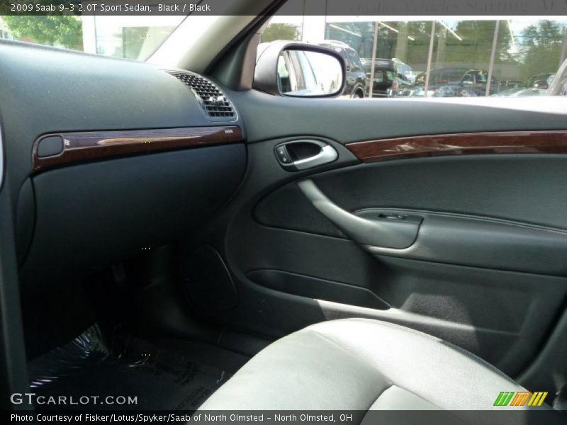 Black / Black 2009 Saab 9-3 2.0T Sport Sedan