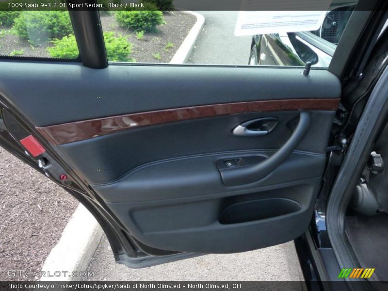 Black / Black 2009 Saab 9-3 2.0T Sport Sedan