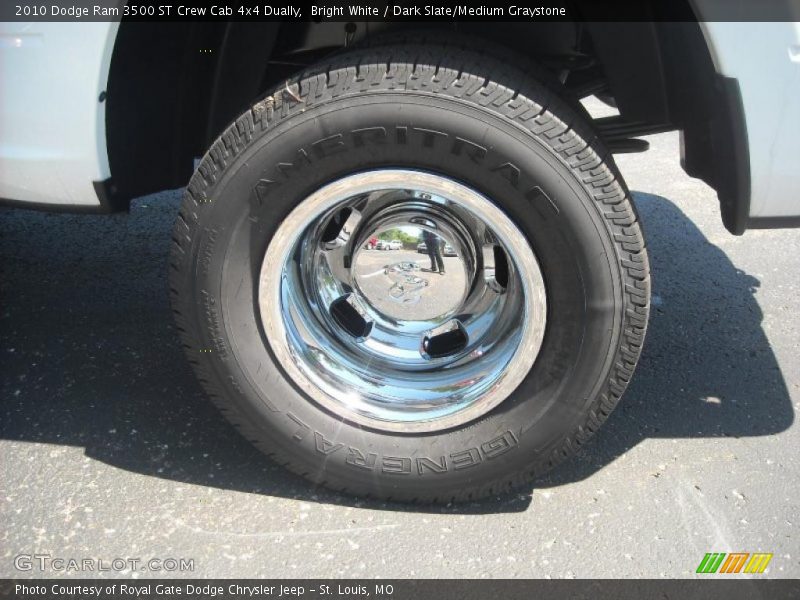 Bright White / Dark Slate/Medium Graystone 2010 Dodge Ram 3500 ST Crew Cab 4x4 Dually